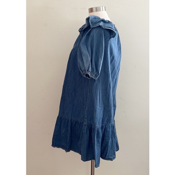 VICI | Chambray Puff Sleeve Dress - Picture 2 of 4